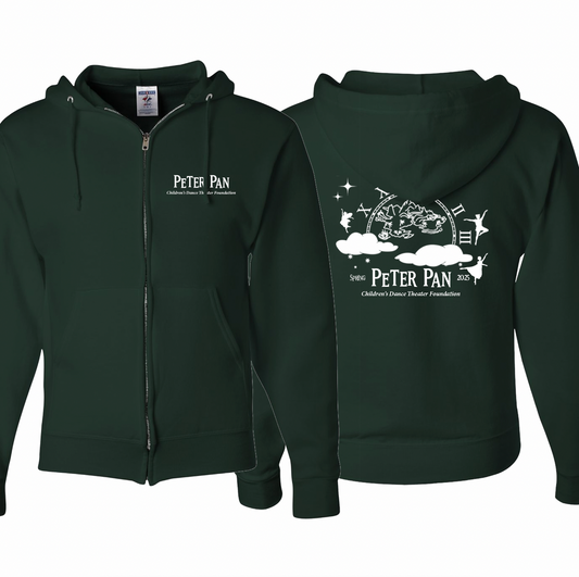 Peter Pan Full Zip Hooded Sweatshirt